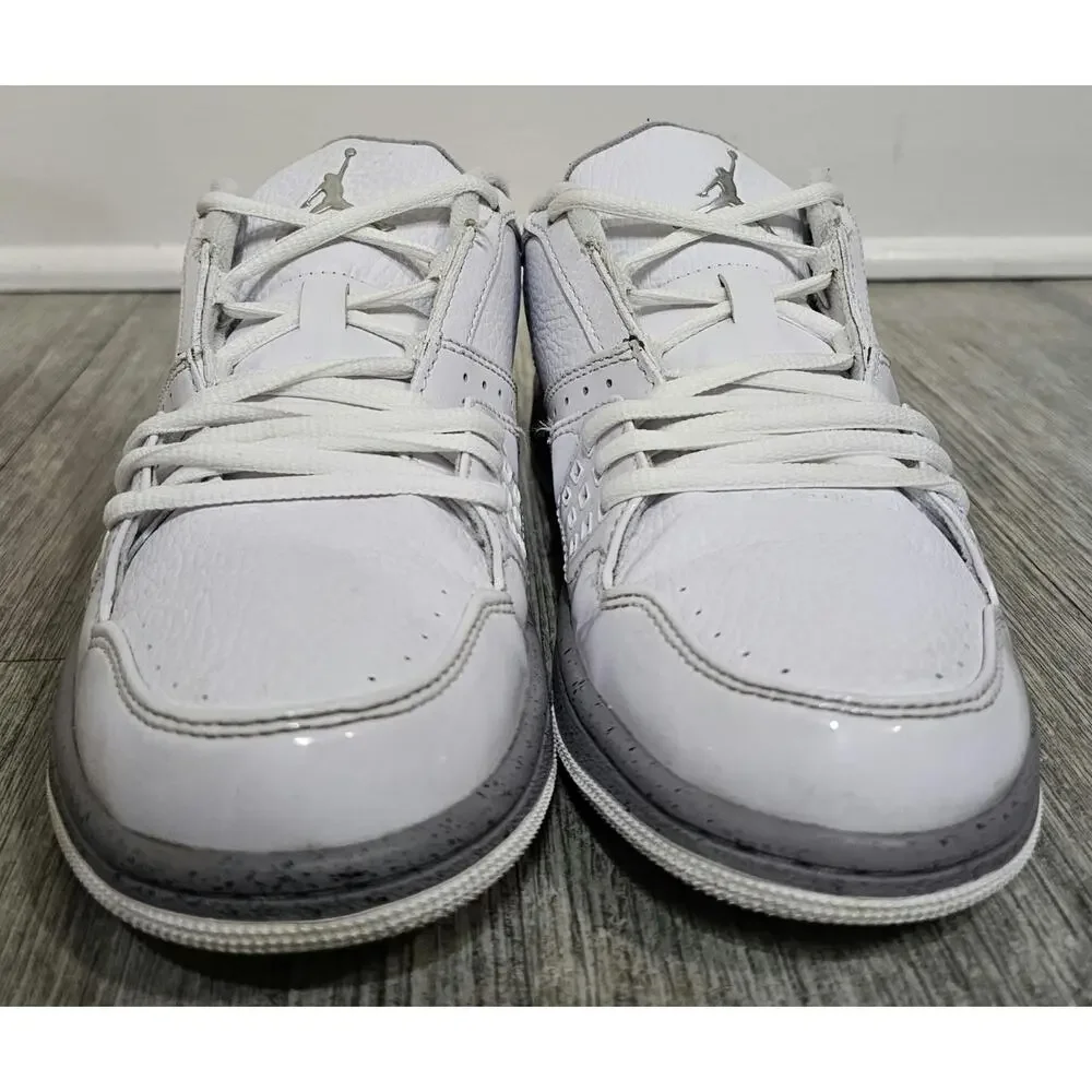 Nike Air Jordan 1 Flight Low White Cement 350610-107 Women's Size 7 Used